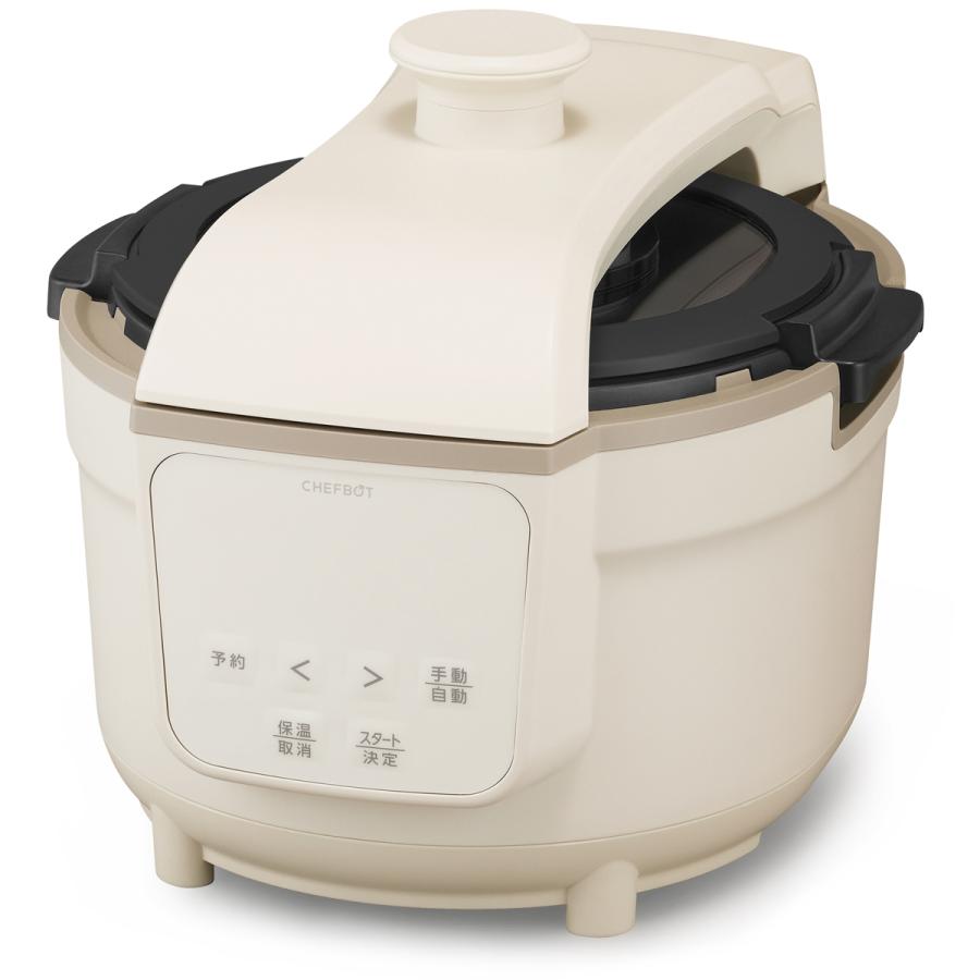 アイリスオーヤマ IRIS OHYAMA 自動調理鍋 4.0L アイボリー CHEFBOT series　シェフボットシリーズ　シェフチャオ SA-CH24-C