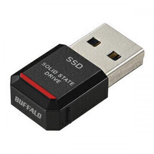 バッファロー BUFFALO 外付けSSD ポータブル 500GB SSD-PST500U3BAD