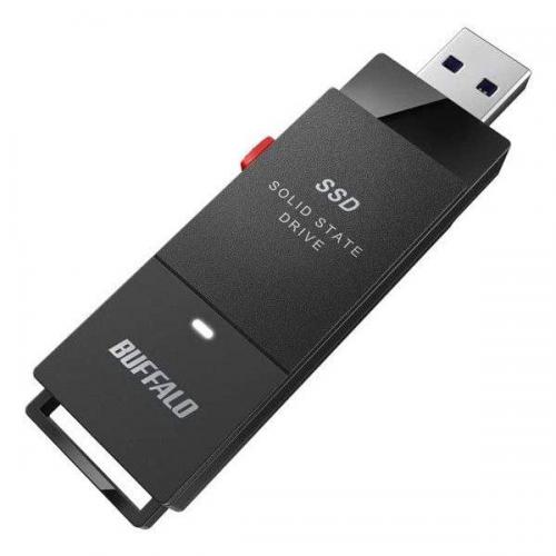 バッファロー BUFFALO 外付けSSD ポータブル 500GB SSD-PUT500U3BCD