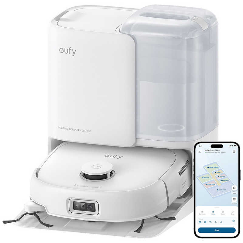 アンカー Anker ロボット掃除機 Eufy Robot Vacuum Omni E25 ローラーモップ 全自動クリーニングステーション ホワイト T2353521