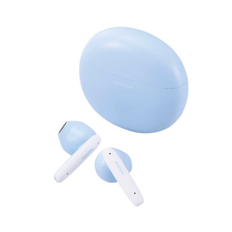 エレコム ELECOM 完全ワイヤレスイヤホン マカロンブルー LBT-TWS17CSBU