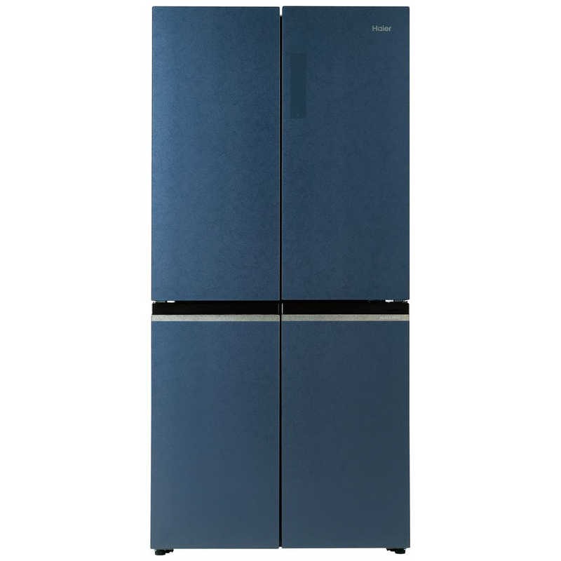 ハイアール 冷蔵庫 470L 4ドア 観音開き CORU ブルーイッシュグレー JR-GX47B-H(大型)
