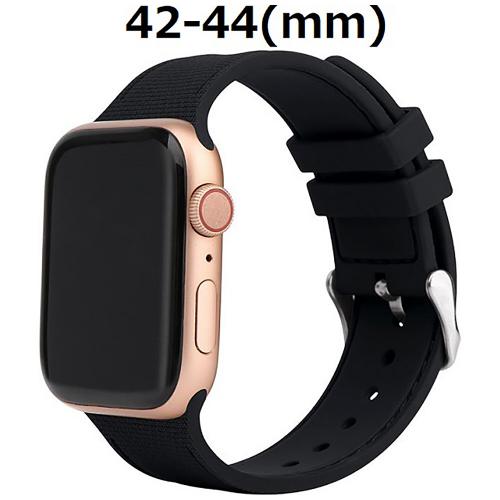 ノーザンブルー VPG シリコンAppleWatchバンド 42-44mm AW-SIF02BK