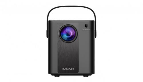 ラマス RAMASU 小型ホームプロジェクター 投影サイズ30～150インチ microSDカード・USBメモリー対応 ブラック RA-PB140