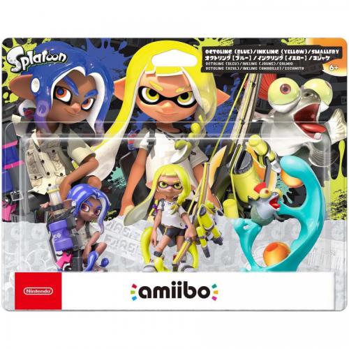 【アウトレット】amiibo トリプルセット[インクリング【イエロー】/オクトリング【ブルー】/コジャケ](スプラトゥーンシリーズ)