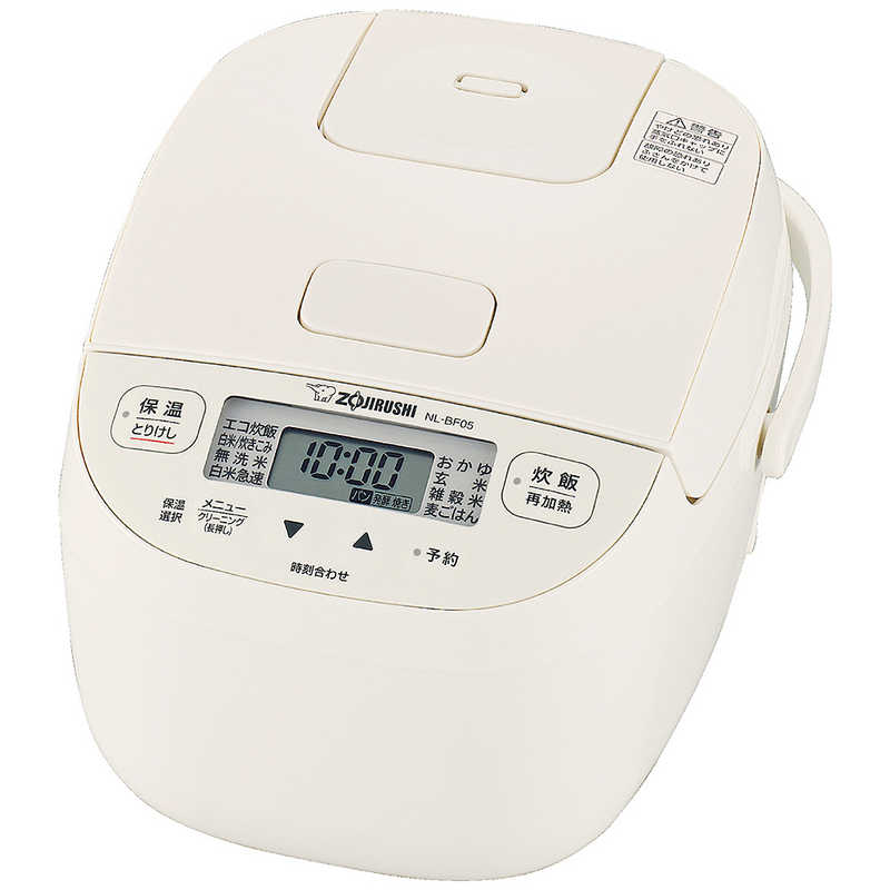 象印 ZOJIRUSHI マイコン炊飯ジャー 3合炊き ソフトホワイト NL-BF05-WZ