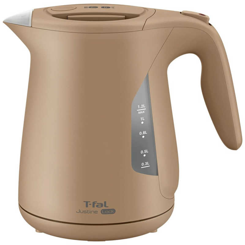 ティファール T-fal 電気ケトル ジャスティン ロック 1.2L カフェオーレ KO5902JP