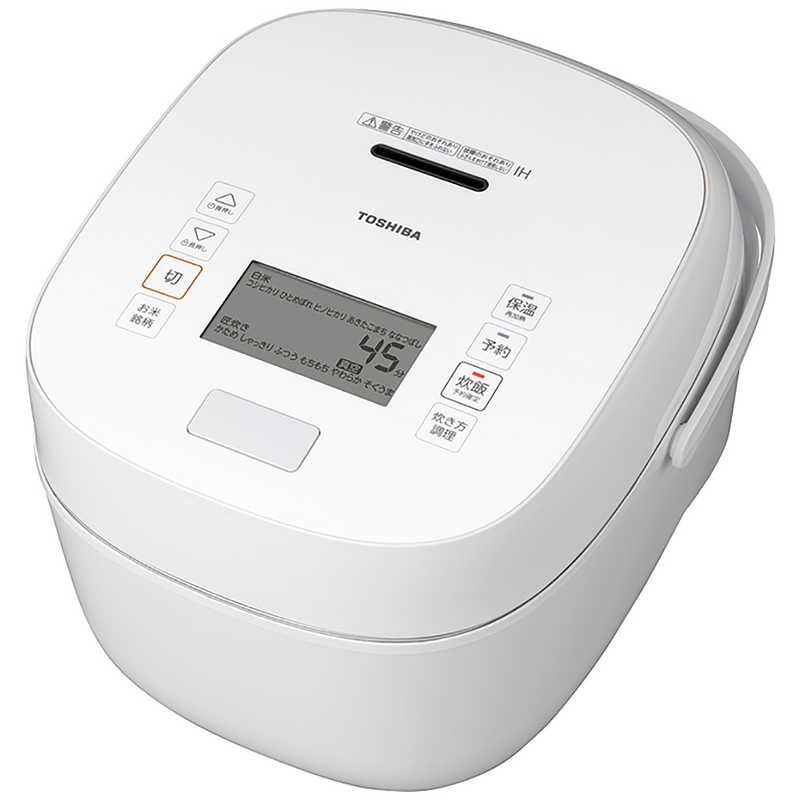 東芝 TOSHIBA 真空圧力IH炊飯器 炎匠炊き 1升炊き グランホワイト RC-18KGW-W