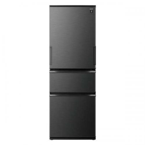 シャープ SHARP 冷蔵庫 374L 両開きダークアッシュグレー SJ-PW37P-H