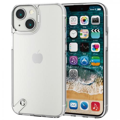 エレコム ELECOM iPhone 13 mini(5.4インチ)用 ハイブリッドケース スタンダード クリア PM-A21AHVCKCR