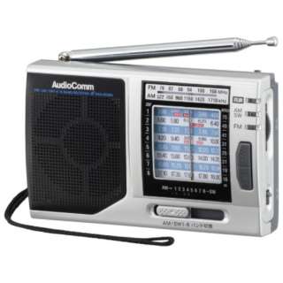 【SALE】オーム電機 OHM ポータブル短波ラジオ AM/FM/短波 /ワイドFM対応 グレー RAD-H320N