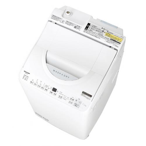 シャープ SHARP 縦型洗濯乾燥機 洗濯6.5kg 乾燥3.5kg ホワイト系 ES-TX6J-W