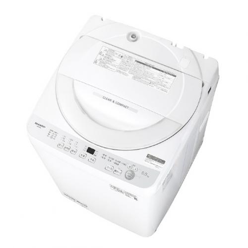 シャープ SHARP 全自動洗濯機 6kg シルバー系 ES-GE6J-S