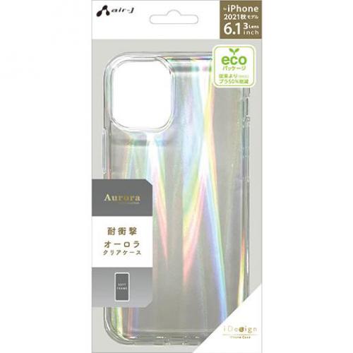 エアージェイ air-J iPhone 13 Pro 6.1インチ 用 耐衝撃レインボーケース RA AC-P21P-FCGRA
