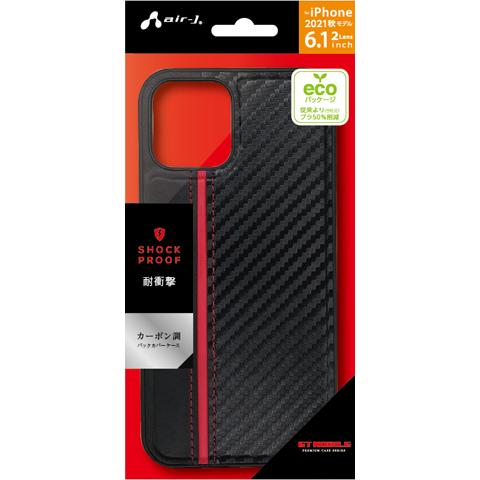 エアージェイ air-J iPhone 13 6.1インチ 用 耐衝撃GPケース GT MOBILE レッド  AC-P21-GPRD