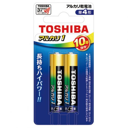 東芝 TOSHIBA アルカリ乾電池 単4形 2本パック LR03AN2BP