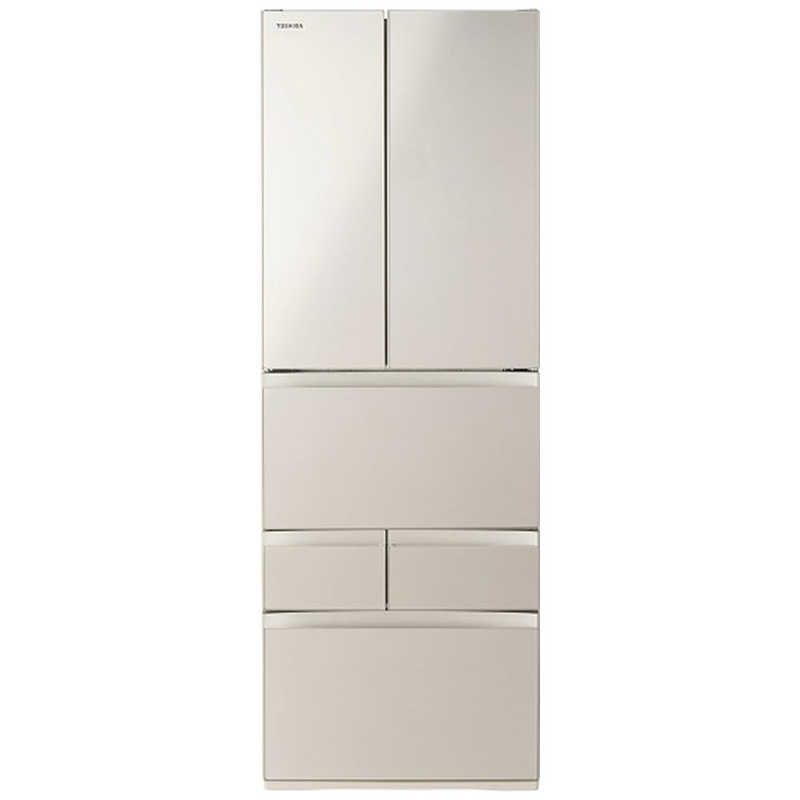 東芝 TOSHIBA 冷蔵庫 6ドア 462L フレンチドア VEGETA ベジータ FHシリーズ サテンゴールド GR-Y460FK-EC (大型)