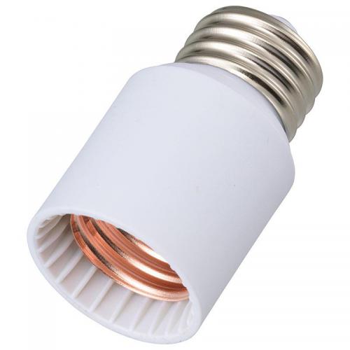 オーム電機 OHM 照明用ソケットアダプター 口金E26用 35mm延長 ホワイト HS-L26EAW