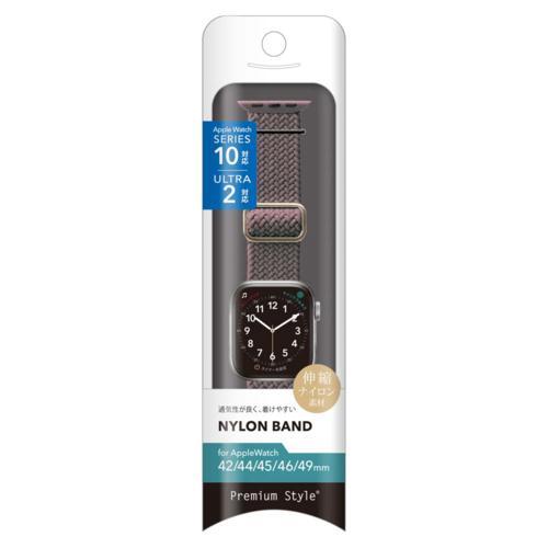 PGA Apple Watch 49/45mm用 ナイロンバンド ボルドー PG-AW49NY04RD