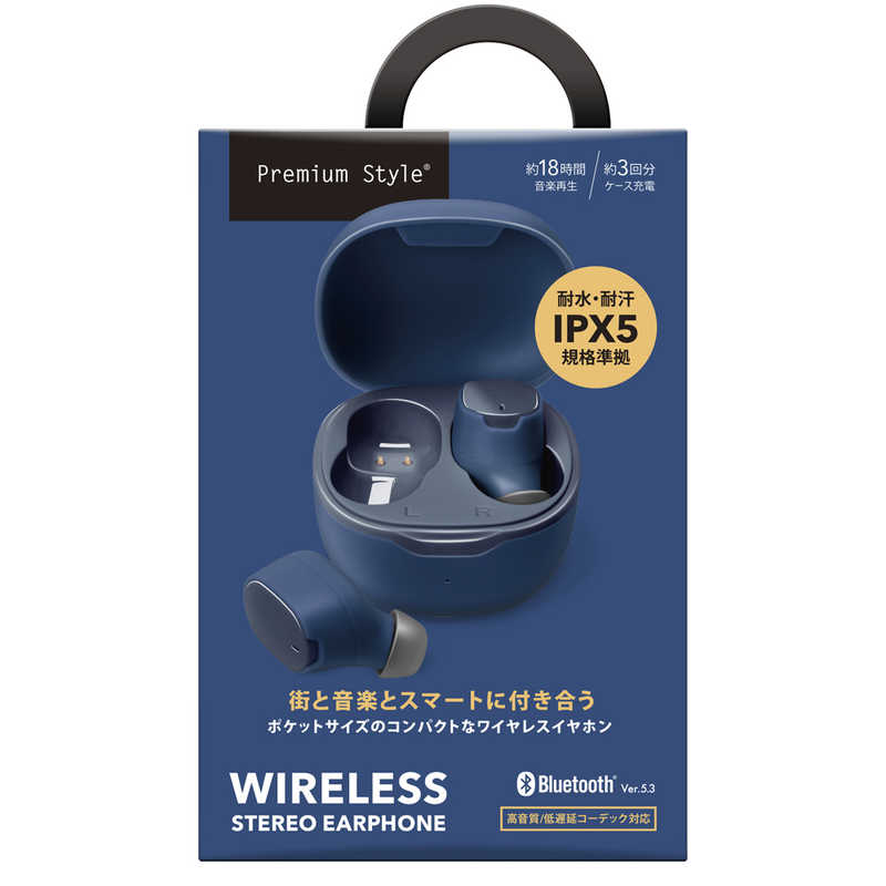 PGA 完全ワイヤレスイヤホン ネイビー PG-BTE17TW6NV