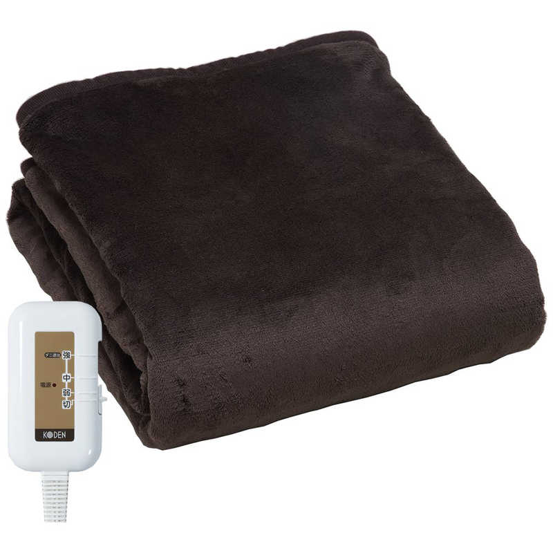 広電 KODEN 電気毛布 しきタイプ フランネル ブラウン VWA401H-B