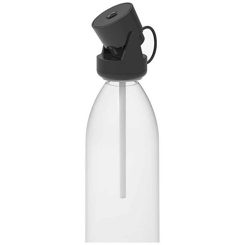 トップランド ペットボトル加湿器 超音波式 ムーブブラック SHMV25-BK