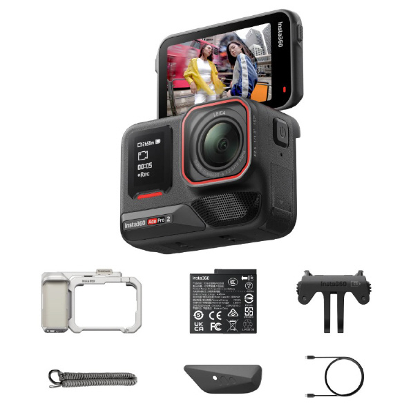 insta360 Ace Pro 2 ストリート撮影キット (シングルバッテリー:ムーンライト・シルバー) ミッドナイトブラック CINSBBGA-ACEPRO248