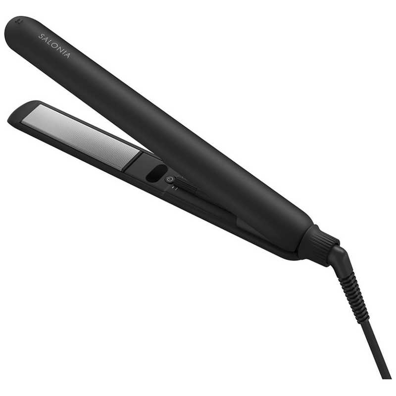 サロニア SALONIA ストレートアイロン スムースシャイン 24mm 80℃～210℃ 海外対応 交流(コード)式 ブラック SAL23105BK