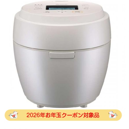 【2026年お年玉クーポン対象品】三菱電機 MITSUBISHI IHジャー炊飯器 5.5合炊き 本炭釜  白真珠 NJ-BW10H-W