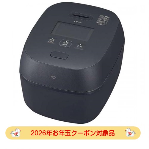 【2026年お年玉クーポン対象品】象印 ZOJIRUSHI 圧力IH炊飯ジャー 5.5合炊き 炎舞炊き 黒 NX-AA10-BZ