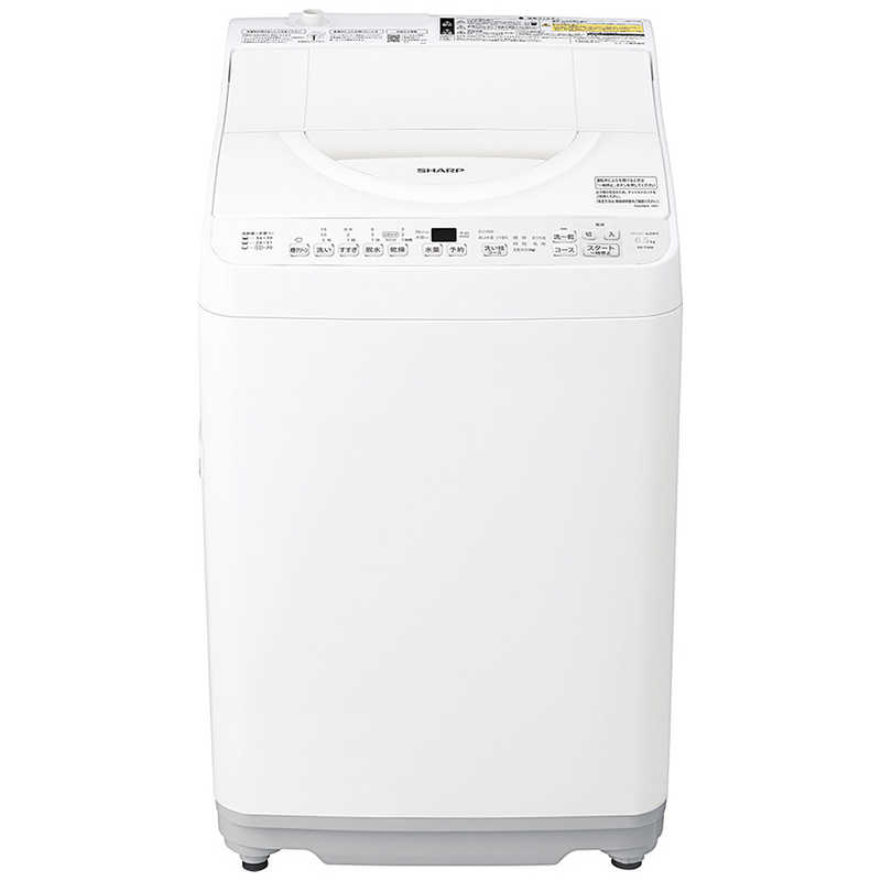 シャープ SHRP タテ型洗濯乾燥機  6,5kg ホワイト系 ES-TX6K-W