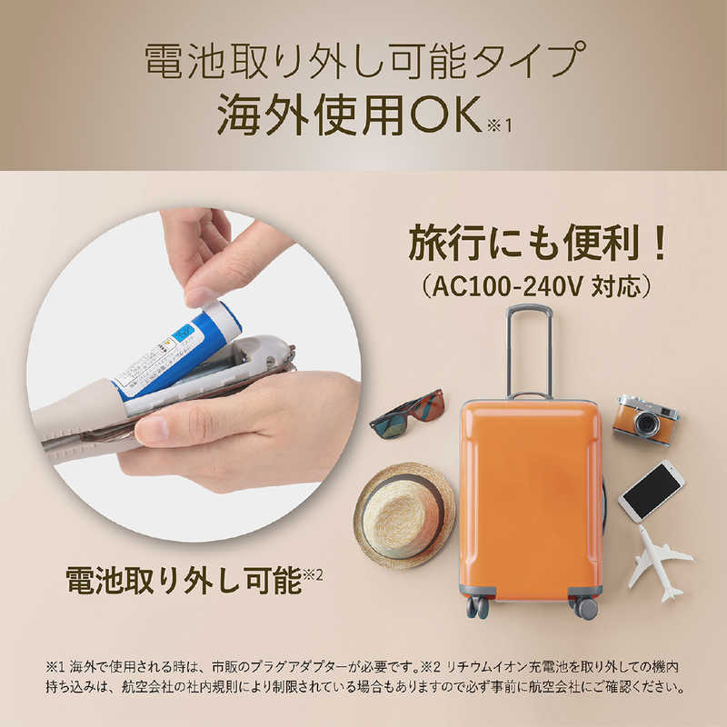 デンキチWeb / コイズミ KOIZUMI ヘアアイロン ミストベージュ KHS-8440/C