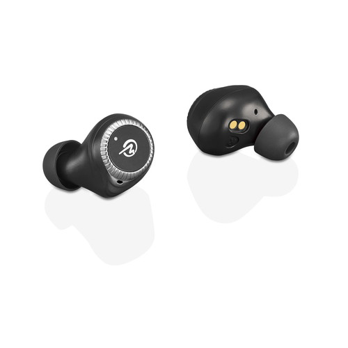 【SALE】M-SOUNDS エムサウンズ 完全ワイヤレスイヤホン ノイズキャンセリング対応 ブラック×シルバー MS-TW33BK