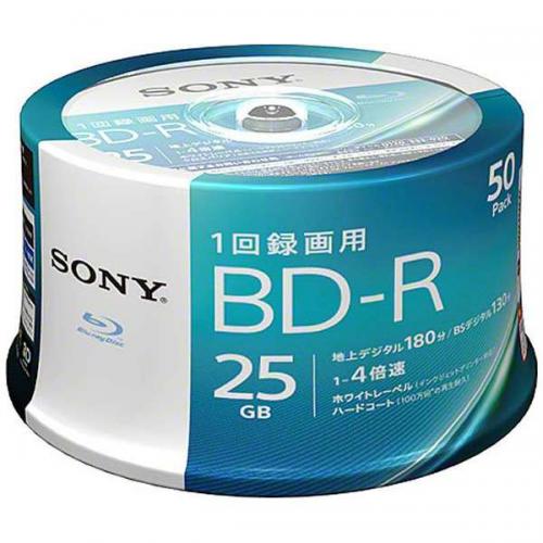 SONY 録画用BD-R 片面1層 25GB 4倍速対応 50枚入 50BNR1VJPP4 ソニー