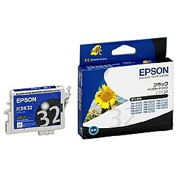 EPSON 純正インクカートリッジ ブラック ICBK32 エプソン
