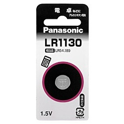 Panasonic アルカリボタン電池 LR1130P パナソニック