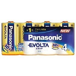 Panasonic 乾電池エボルタ単1形4本パック LR20EJ/4SW パナソニック