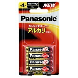 Panasonic アルカリ乾電池単4形4本パック LR03XJ/4B パナソニック