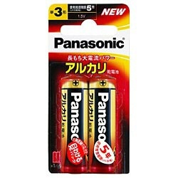 Panasonic アルカリ乾電池単3形2本パック LR6XJ/2B パナソニック