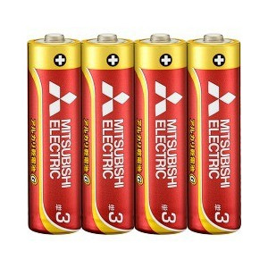 MITSUBISHI アルカリ乾電池単3形4本パック LR6GD/4S 三菱