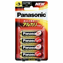 Panasonic アルカリ乾電池単3形4本パック LR6XJ/4B パナソニック