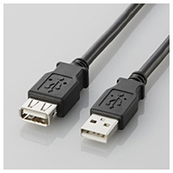 ELECOM USB延長ケーブル USB2.0 A-Aメスタイプ 5m ブラック U2C-E50BK エレコム