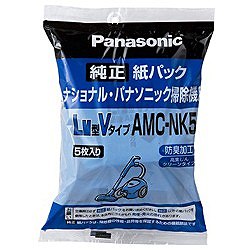 Panasonic 掃除機用紙パック 5枚入 LM共用型Vタイプ AMC-NK5 パナソニック