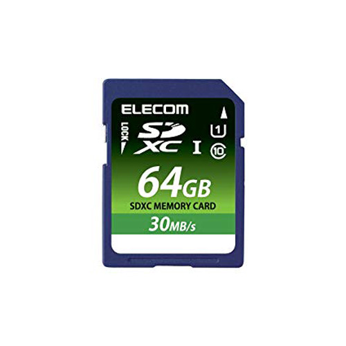 ELECOM Class10 UHS-I 対応SDXCメモリカード 64GB MFFS064GU11LRA エレコム
