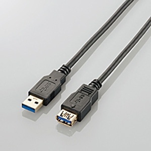 ELECOM USBケーブル USB3.0 A-A延長タイプ スタンダード 1m ブラック USB3-E10BK エレコム