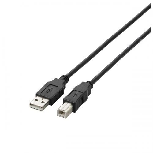 ELECOM USBケーブル USB2.0 A-Bタイプ 1m ブラック U2C-BN10BK エレコム