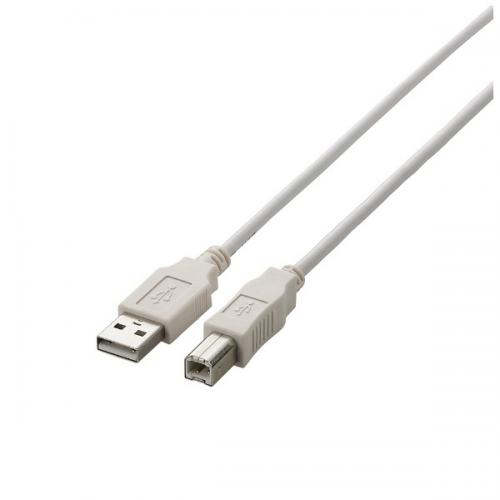ELECOM USBケーブル USB2.0 A-Bタイプ 1.5m ホワイト U2C-BN15WH エレコム