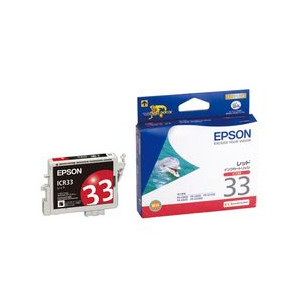 EPSON 純正インクカートリッジ レッド ICR33 エプソン