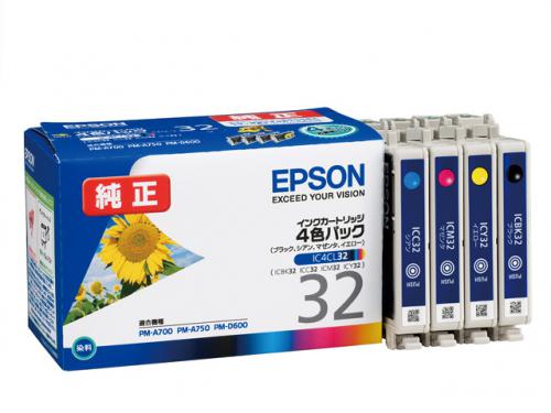 EPSON 純正インクカートリッジ 4色パック IC4CL32 エプソン