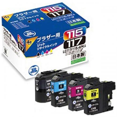 JIT ブラザー用 リサイクルインク 4色パック JIT-B1171154P ジット